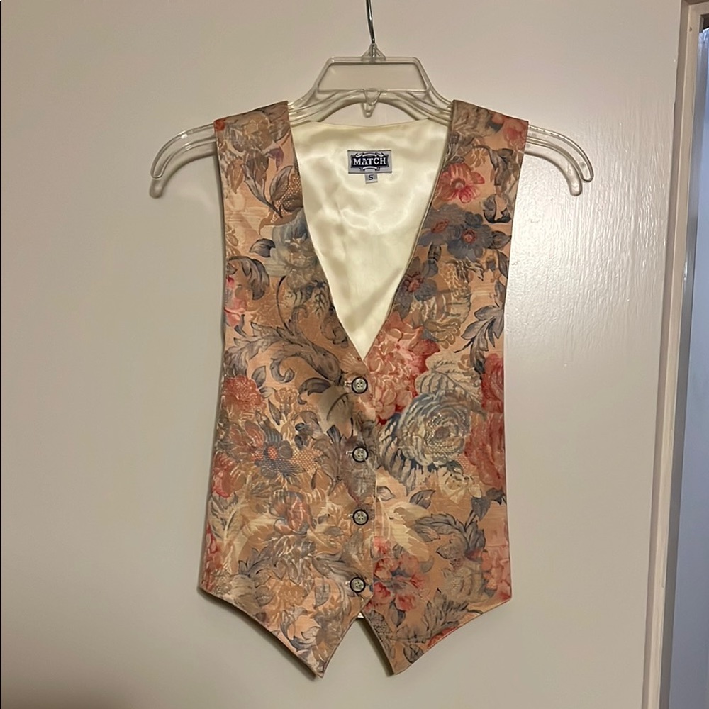 Vintage Floral Vest